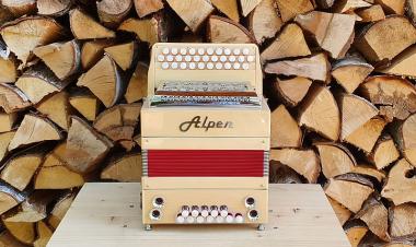 Alpen Harmonika Modell Mini Ahorn 